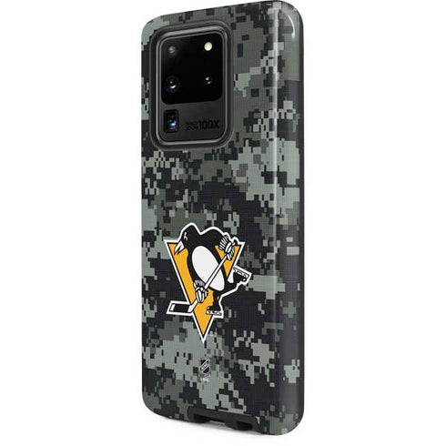 NHL Pittsburgh Penguins Camo Galaxy S20 Ultra 5G Pro Case