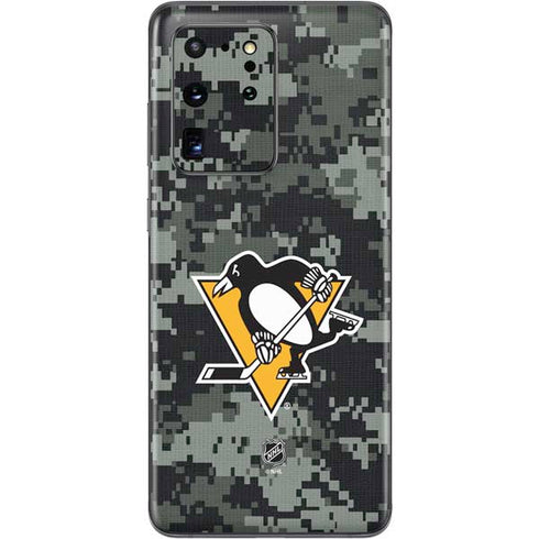 NHL Pittsburgh Penguins Camo Galaxy S20 Ultra 5G Skin