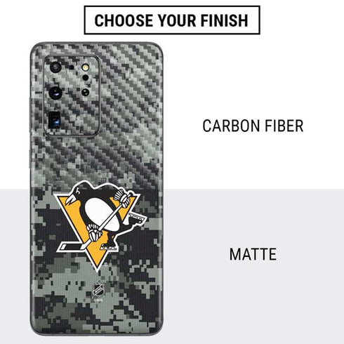 NHL Pittsburgh Penguins Camo Galaxy S20 Ultra 5G Skin