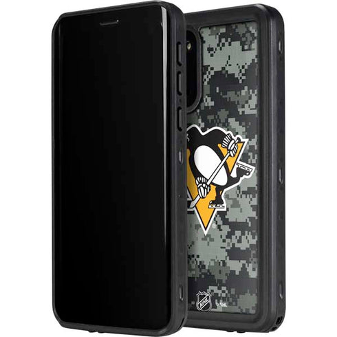 NHL Pittsburgh Penguins Camo Galaxy S20 Waterproof Case