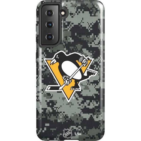 NHL Pittsburgh Penguins Camo Galaxy S21 5G Pro Case
