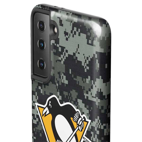 NHL Pittsburgh Penguins Camo Galaxy S21 FE Pro Case