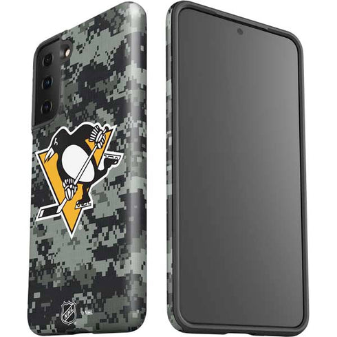 NHL Pittsburgh Penguins Camo Galaxy S21 FE Pro Case