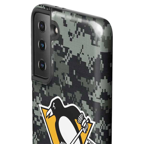 NHL Pittsburgh Penguins Camo Galaxy S21 Plus 5G Pro Case