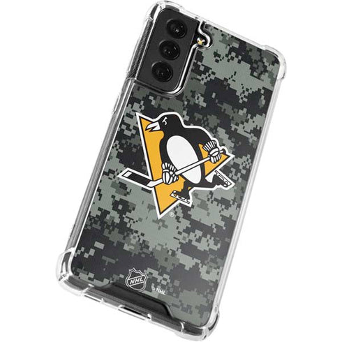 NHL Pittsburgh Penguins Camo Galaxy S22 Plus Clear Case