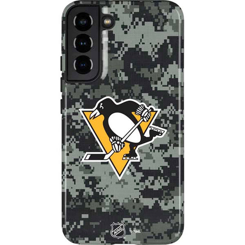 NHL Pittsburgh Penguins Camo Galaxy S22 Plus Pro Case