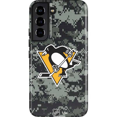 NHL Pittsburgh Penguins Camo Galaxy S22 Pro Case