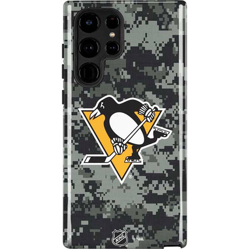 NHL Pittsburgh Penguins Camo Galaxy S22 Ultra Pro Case