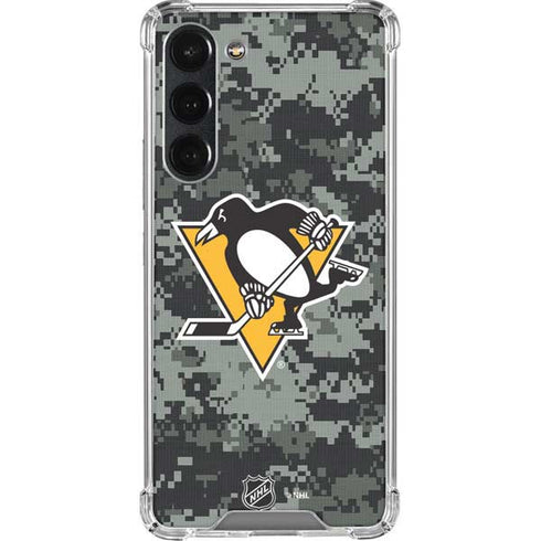 NHL Pittsburgh Penguins Camo Galaxy S23 Plus Clear Case