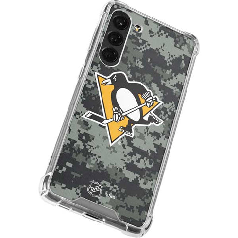NHL Pittsburgh Penguins Camo Galaxy S23 Plus Clear Case