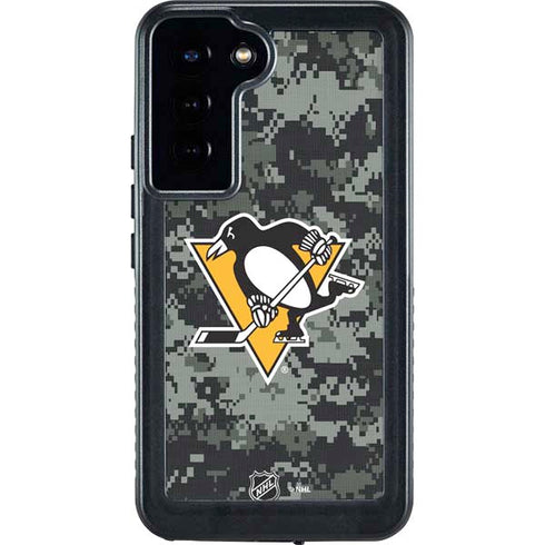 NHL Pittsburgh Penguins Camo Galaxy S23 Plus Waterproof Case