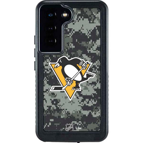 NHL Pittsburgh Penguins Camo Galaxy S23 Waterproof Case