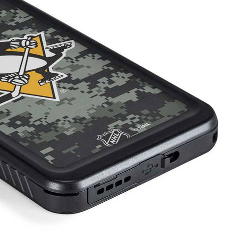 NHL Pittsburgh Penguins Camo Galaxy S23 Waterproof Case