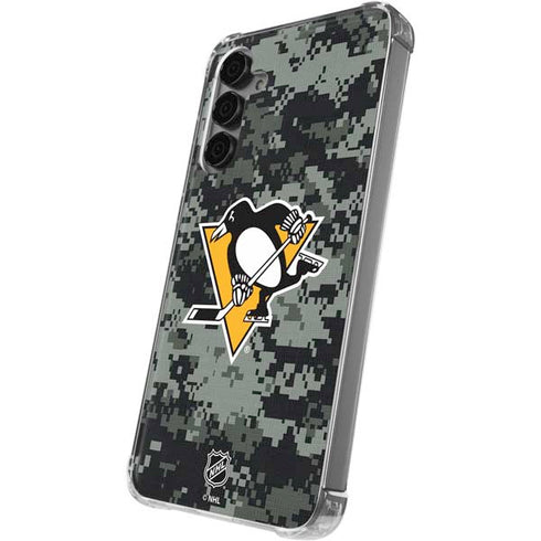 NHL Pittsburgh Penguins Camo Galaxy S24 Plus Clear Case