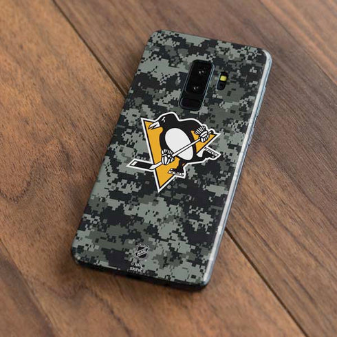 NHL Pittsburgh Penguins Camo Galaxy S9 Plus Skin