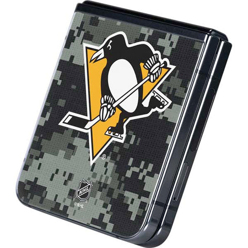 NHL Pittsburgh Penguins Camo Galaxy Z Flip5 5G Skin