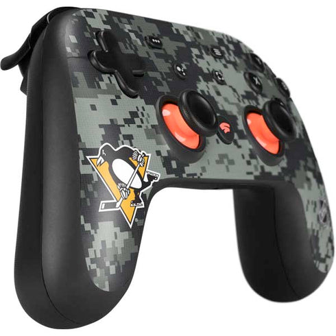 NHL Pittsburgh Penguins Camo Google Stadia Controller Skin