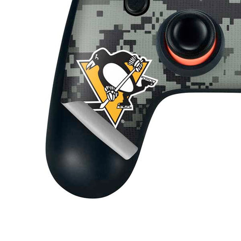 NHL Pittsburgh Penguins Camo Google Stadia Controller Skin