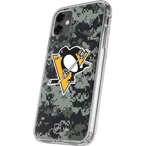 NHL Pittsburgh Penguins Camo iPhone 11 Clear Case