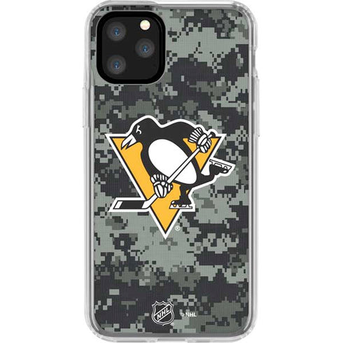 NHL Pittsburgh Penguins Camo iPhone 11 Pro Clear Case