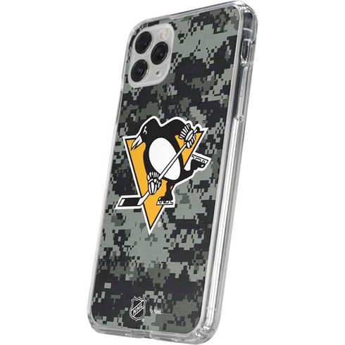 NHL Pittsburgh Penguins Camo iPhone 11 Pro Clear Case