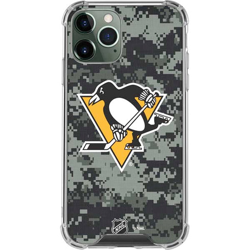 NHL Pittsburgh Penguins Camo iPhone 11 Pro Max Clear Case