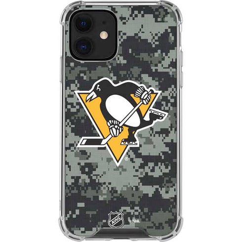 NHL Pittsburgh Penguins Camo iPhone 12 Mini Clear Case