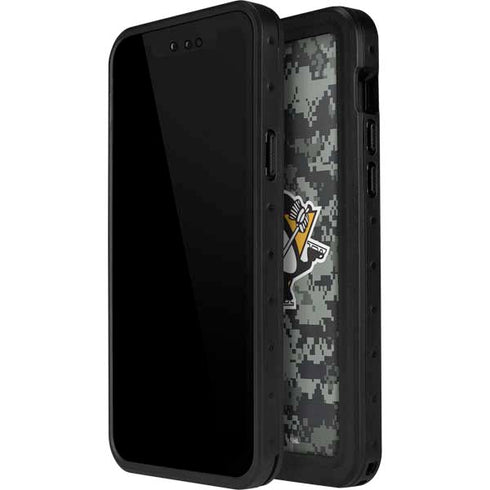 NHL Pittsburgh Penguins Camo iPhone 12 Mini Waterproof Case