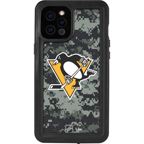 NHL Pittsburgh Penguins Camo iPhone 12 Pro Max Waterproof Case