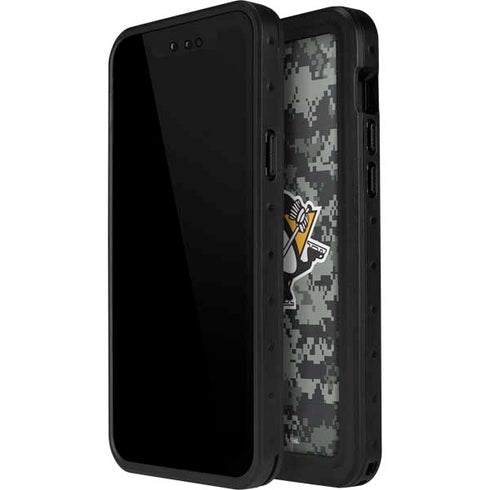 NHL Pittsburgh Penguins Camo iPhone 12 Pro Waterproof Case