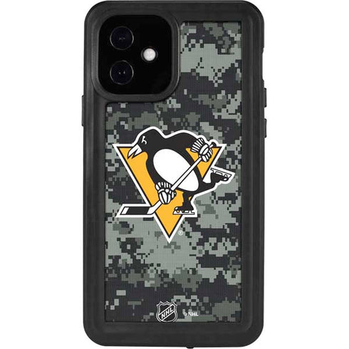 NHL Pittsburgh Penguins Camo iPhone 12 Waterproof Case