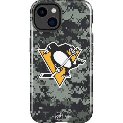 NHL Pittsburgh Penguins Camo iPhone 15 Plus Impact Case