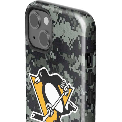 NHL Pittsburgh Penguins Camo iPhone 14 Plus Impact Case