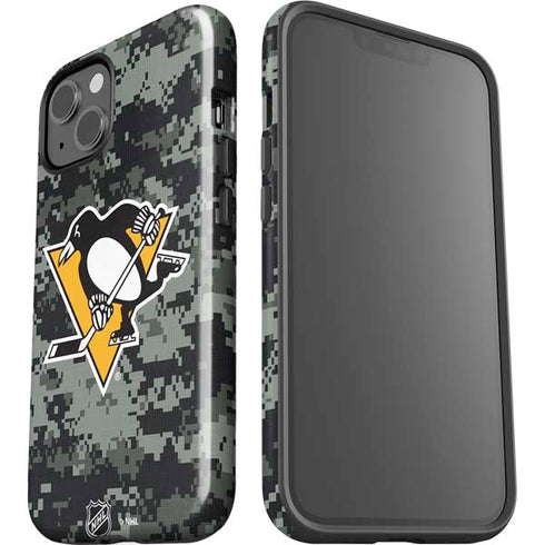 NHL Pittsburgh Penguins Camo iPhone 15 Plus Impact Case