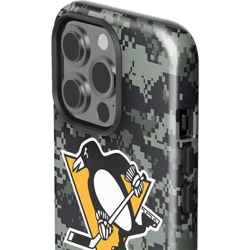 NHL Pittsburgh Penguins Camo iPhone 15 Pro Impact Case