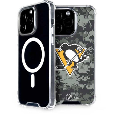 NHL Pittsburgh Penguins Camo iPhone 15 Pro MagSafe Case