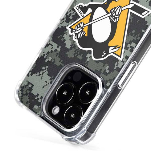 NHL Pittsburgh Penguins Camo iPhone 15 Pro MagSafe Case