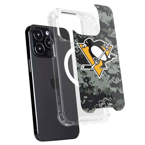 NHL Pittsburgh Penguins Camo iPhone 15 Pro Max MagSafe Case