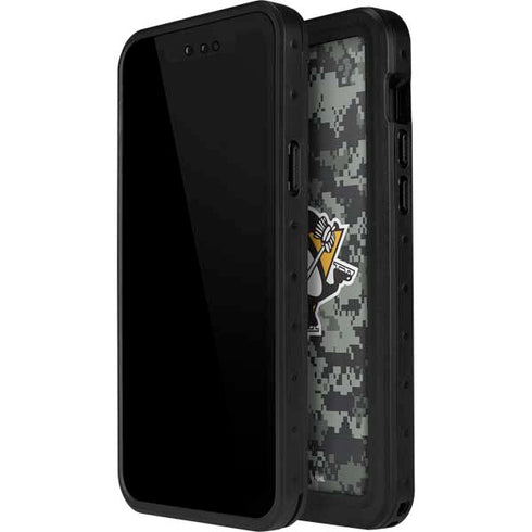 NHL Pittsburgh Penguins Camo iPhone 14 Pro Max Waterproof Case