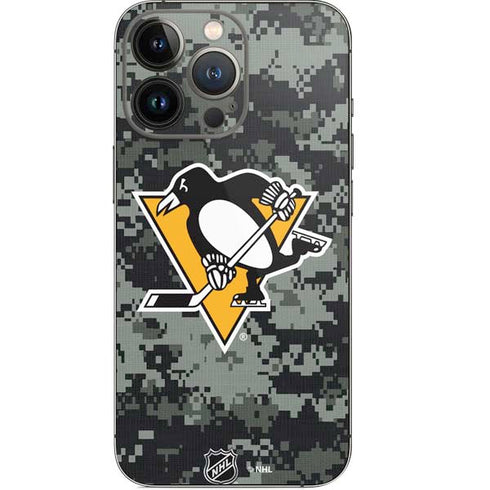 NHL Pittsburgh Penguins Camo iPhone 14 Pro Skin