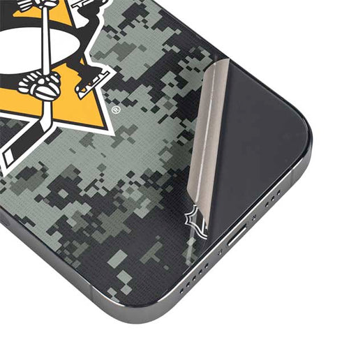 NHL Pittsburgh Penguins Camo iPhone 14 Pro Skin