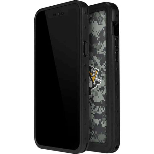 NHL Pittsburgh Penguins Camo iPhone 15 Pro Waterproof Case