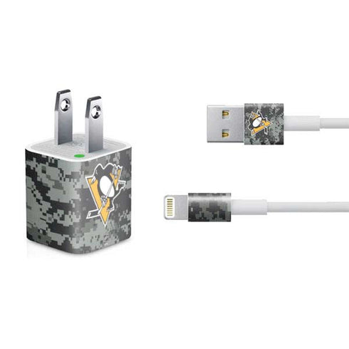 NHL Pittsburgh Penguins Camo iPhone Charger (5W USB) Skin