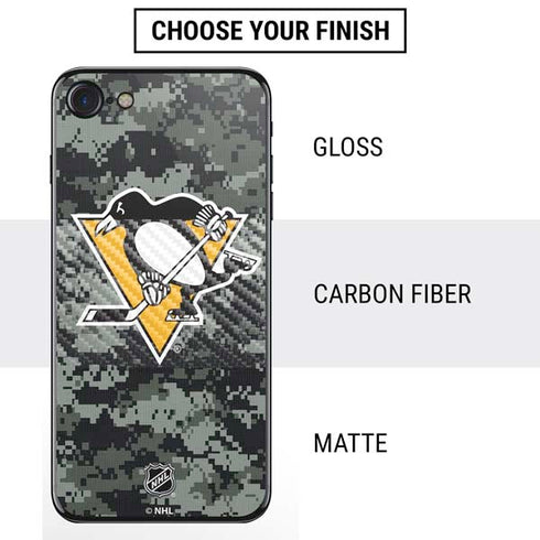 NHL Pittsburgh Penguins Camo iPhone SE (2nd & 3rd Gen) Skin