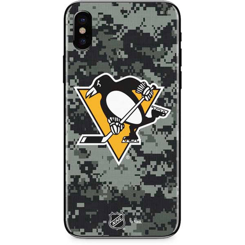 NHL Pittsburgh Penguins Camo iPhone X Skin