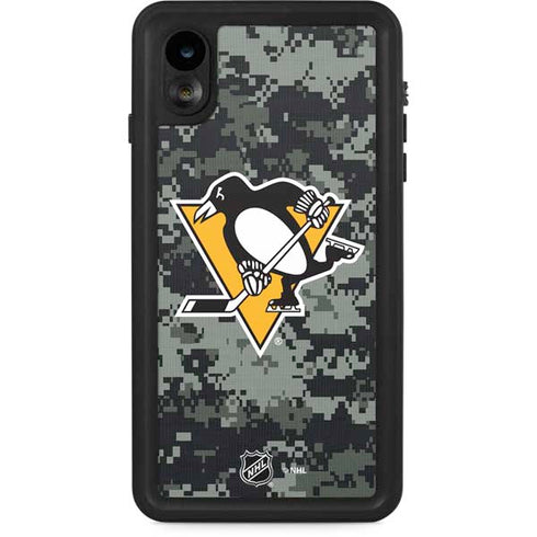 NHL Pittsburgh Penguins Camo iPhone XR Waterproof Case