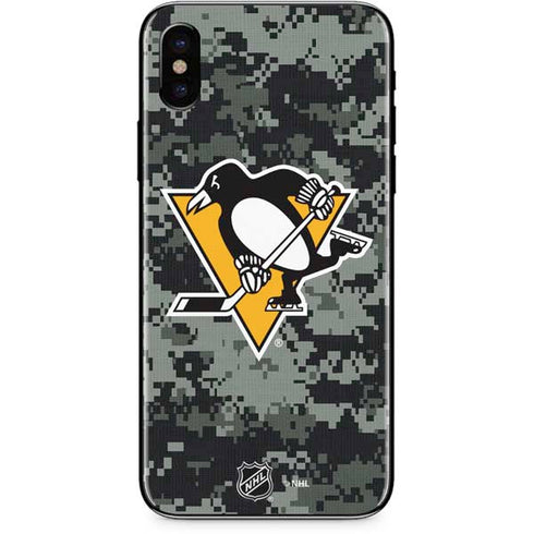 NHL Pittsburgh Penguins Camo iPhone XS Skin