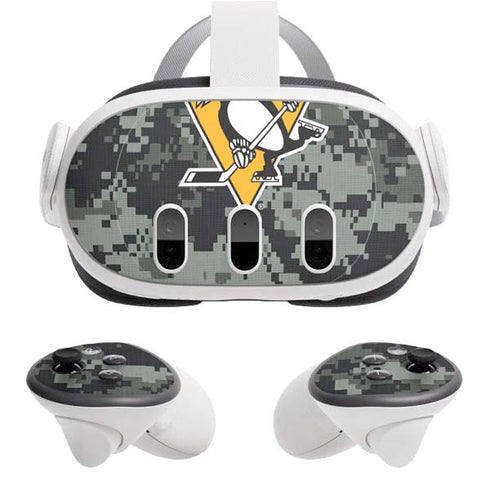 NHL Pittsburgh Penguins Camo Meta Quest 3 Skin