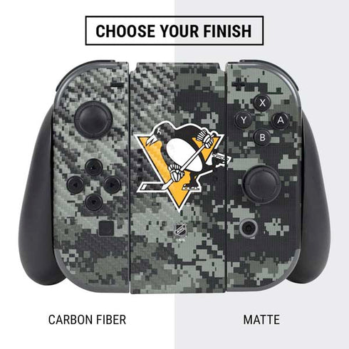 NHL Pittsburgh Penguins Camo Nintendo Switch Bundle Skin