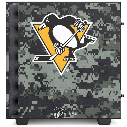 NHL Pittsburgh Penguins Camo NZXT H510 Compact ATX Mid-Tower Case Skin